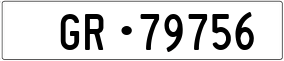 Trailer License Plate